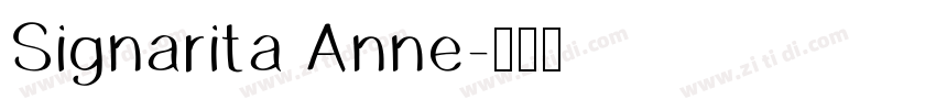 Signarita Anne字体转换